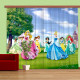 Rideaux Rencontre Princesse Disney -Occultant : 280x245 cm