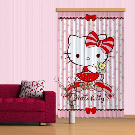Rideaux Hello Kitty Japon Sanrio-Occultant : 140x245 cm