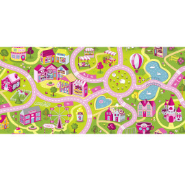 Tapis circuit Fille Sweet Town Candy -Tapis : 95 x 200 cm