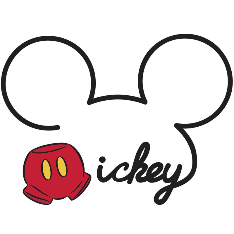 Sticker géant les oreilles de Mickey Mouse Disney