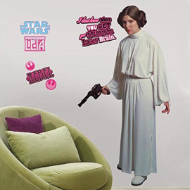 Stickers Géant Princesse Leia Star Wars