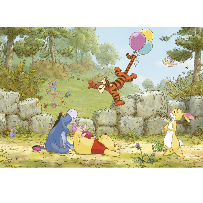 Papier peint Winnie l'Ourson Ballon Disney 368X254 CM  Papier peint sur  Papier peint pour enfant sur Déco de Héros