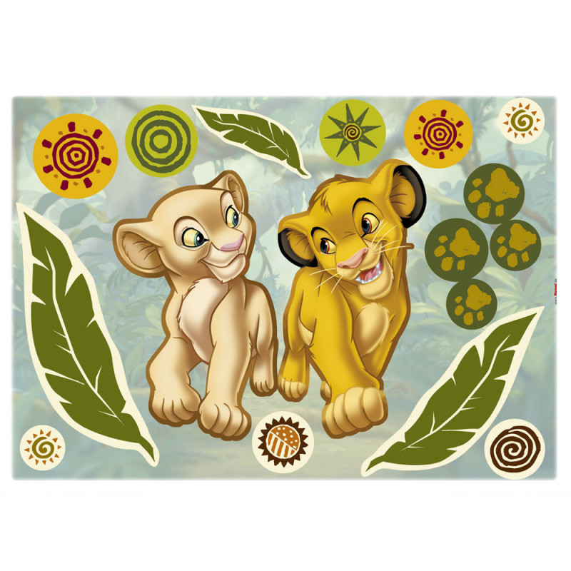 DISNEY- Sweat plaid polaire a capuche – le roi lion – simba