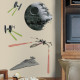 17 Stickers Vaisseaux Empire et Rebel Star Wars