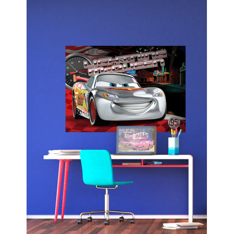 Poster XXL intisse Ligtning McQueen Cars Disney 160X115 CM