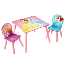 Ensemble table et 2 chaises Princesses Disney