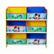 Meuble de rangement enfant comprenant 6 cases Mickey Disney 23 cm x 51cm x 60 cm