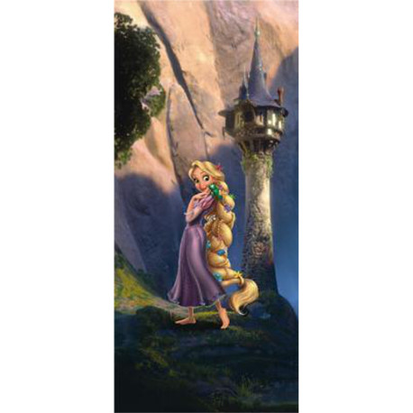Poster porte Raiponce Princesse Disney intisse 90X202 CM
