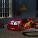 Lit Flash McQueen Cars Disney avec Pare-Brise Lumineux + Matelas