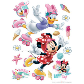 Stickers géant Minnie et Daisy Disney
