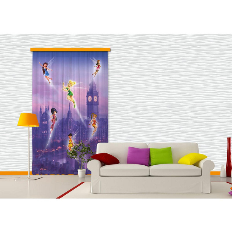 Poster Intissé XXL - Fée Clochette Disney et ses amies à Londres - 255 cm x  180 cm