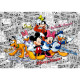 Papier peint XXL Mickey Fond mixte BD Blanc Disney 360X254 CM