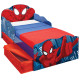 Lit enfant Spiderman Marvel Design tiroirs de rangement tete de lit lumineuse
