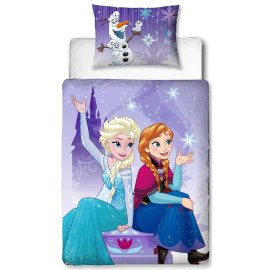 Parure de lit junior Elsa & Anna Reine des Neiges Disney
