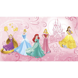 Papier peint Panoramique Surestrip (pose sans colle) Enchanté Princesses Disney 320X182 CM
