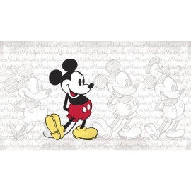 Papier peint Panoramique Surestrip (pose sans colle) Mickey Classic Disney 320X182 CM