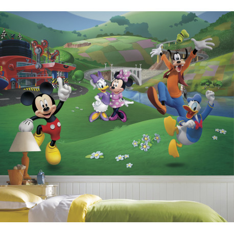 Papier peint Panoramique Surestrip (pose sans colle) Mickey et ses Amis Disney 320X182 CM