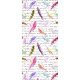 Lettering and Feathers, Papier peint intissé, 0,53m x 10,05m