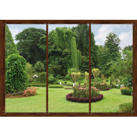 Garden window, photo murale, 360x254 cm, 4 parts