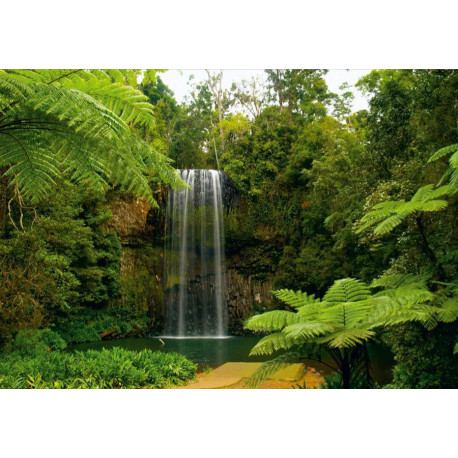 Rainforest Waterfall, photo murale, 180x127 cm, 1 part