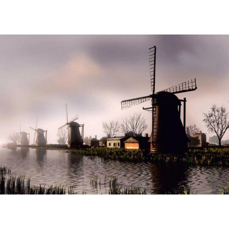 Mill, photo murale, 360x255 cm, 4 parts