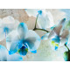 Blues flowers, photo murale, 360x255 cm, 4 parts