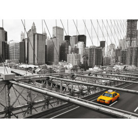 New York taxi, photo murale, 160 x 115 cm, 1 part