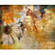 Floral painting, photo murale intissée, 360x270 cm, 4 parts