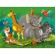 Jungle animals , photo murale intissée, 360x270 cm, 4 parts