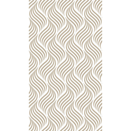 Creative, rideau imprimé motifs marron clairs 140x245 cm, 1 part