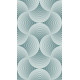 Creative, rideau imprimé motifs bleu ciel 140x245 cm, 1 part