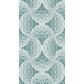 Creative, rideau imprimé motifs bleu ciel 140x245 cm, 1 part