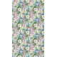 Flowers, rideau imprimé pâquerettes et fleurs violettes 140x245 cm, 1 part