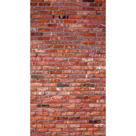 Red bricks, rideau imprimé mur de briques rouges 140x245 cm, 1 part