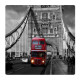 London Bus, Photo pour accrocher au mur faite en plexiglass 19 x 19 cm