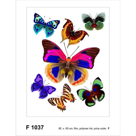 Butterflies, Grand sticker mural 65 x 85 cm