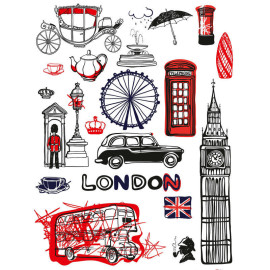 Sticker mural - Londres - 65 x 85 cm