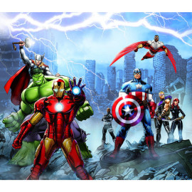Rideaux voilage Equipe Avengers Marvel 180X160 cm