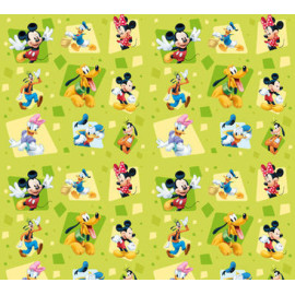 Rideaux Mickey et tous ses amis Disney-Voilage : 180x160 cm