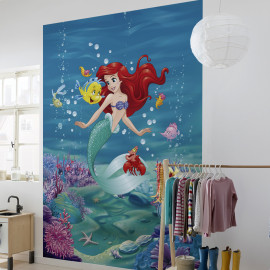 Papier peint Ariel La Petite Sirène et ses amis Disney 184X254 CM