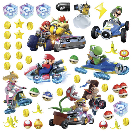 44 Stickers Mariokart 8 Nintendo