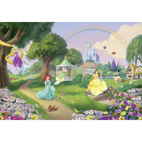 Papier peint Arc-en-ciel Princesses Disney 368X254 CM