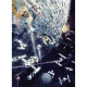 Poster XXL panoramique Dogfight Star Wars bataille de vaisseaux motif aquarelle sur fond bleu 200X275 CM