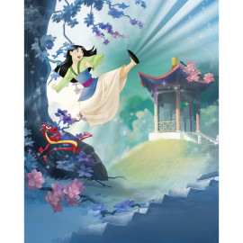 Poster XXL Intissé panoramique Mulan et Mushu- Disney 200X250 CM
