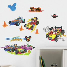 19 Stickers Roadster Team Mickey Mouse