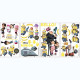 31 stickers repositionnables Les Minions 