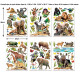 82 Stickers le monde de la jungle Safari
