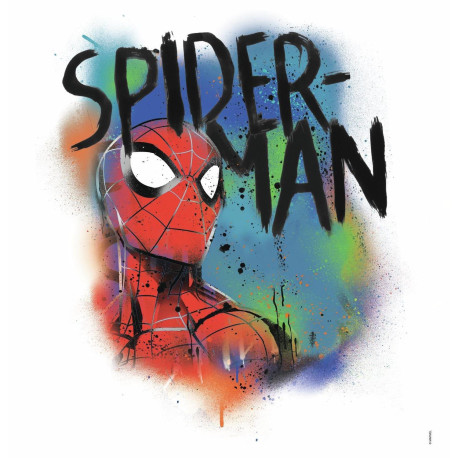 Sticker Avengers repositionnable Spider-man Graffiti Marvel 46,4CM X 43,8CM