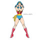 Sticker géant repositionnable Wonder Woman DC Comics 45,7CM X 101,6CM