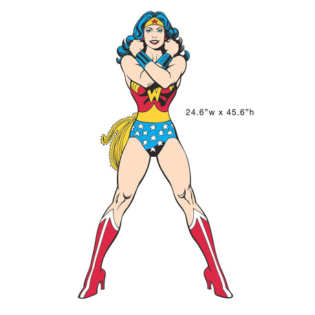 Sticker géant repositionnable Wonder Woman DC Comics 45,7CM X 101,6CM